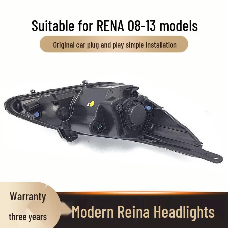 Compatible with 2008-2014 Beijing Hyundai Verna Front Headlight Assembly & Left/Right Front Bumper.