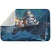 Funny Indoor Door Mat Abstract, World of Warships Islands, Home Decorative Welcome Doormat 24X16 in
