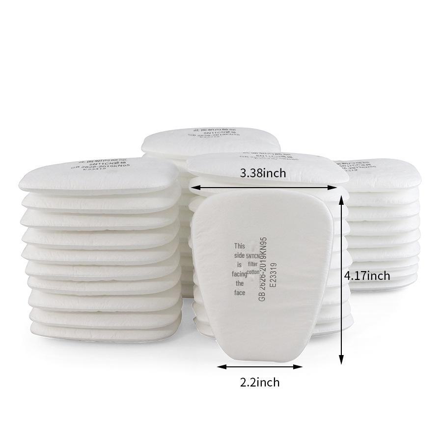 Puda 410 Industrial Gas Mask - Anti-Organic Vapor, Chemical, Spray Paint, and Dust Protection (6200 Model)