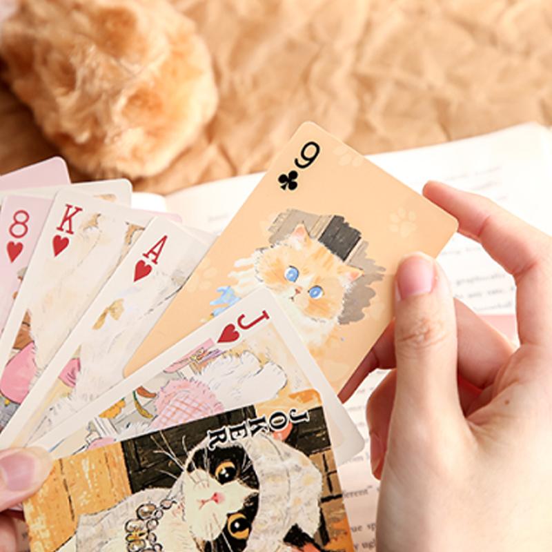 55Sheets/box Cartoon Cute Party Series Playing Fun Cards Board Games Entertainment Poker