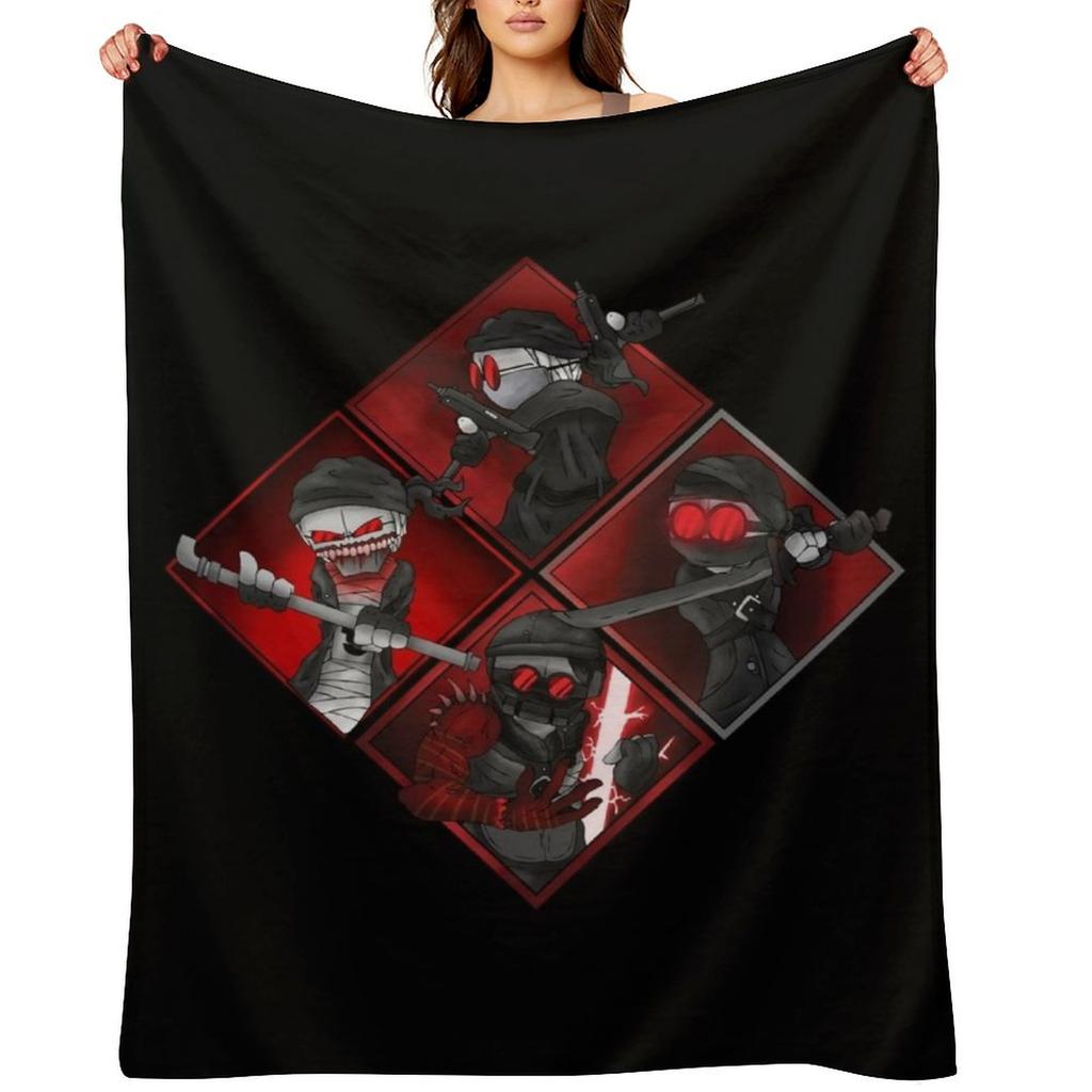 Madness combat 4 Hank j wimbleton art Throw Blanket decorative Luxury Brand Furry bed plaid Blankets