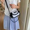 Polka Dot Schwarzer Stil Einseitige Unterarm-Umhängetasche Modisch Vielseitig Trend Einfach Lässig Originell Nischen-Tasche