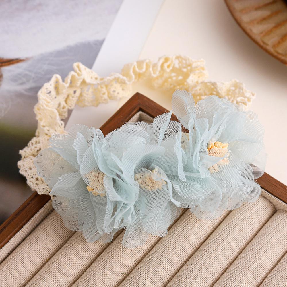 Korean Style Mesh Flower Baby Headband - Children's Princess Headdress for Birthdays and Photos