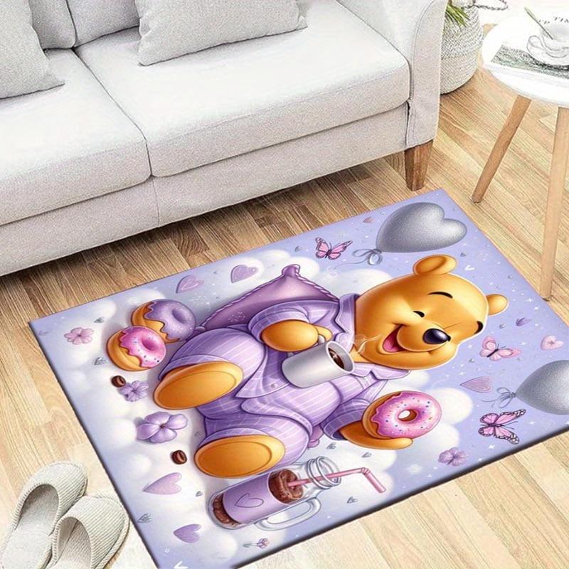 

1pc Winnie the Pooh Pattern Area Rug Soft Flannel Floor Mat for Living Room,Office,Bedroom and Carpet,Sofa Coffee Table Floor Mat 60cm by 90cm