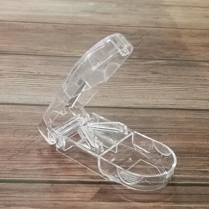 Pill Cutter Box Portable Drug Box Tablet Cutter Splitter Medicine Pill Holder Pill Cutter Box