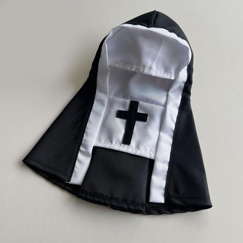 Lovely Pet Sister Outfit Soft Breathable Cats Nun Costume For Halloween Party And Festival Event DressingUp Essential