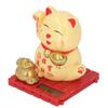   Cat Waving Arm Vivid Lovely Chinese Cat Solar Fortune Cat Statue Decoration for Decorating Front Desk Car Business Openings