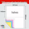 Huqiu Multi-part Dot Matrix Printer Paper: Two to Five Parts, Two to Four Folds, 500 Sheets