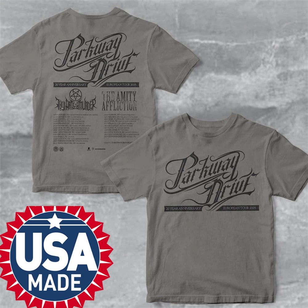 Parkway Drive 20 Year Anniversary European Tour 2025 T-Shirt Unisex T-Shirt M