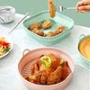 Reusable Air Fryer Silicone Basket Oven Baking Tray Airfryer Silicone Pot For Pizza Fried Chicken Grill Pan Mat Kitchen Tool