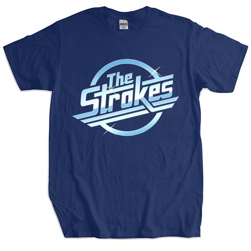 

Unisex Cotton T Shirt Summer Tops The Strokes T Shirt Unisex Indie Rock Band Tshirt Women Homme Black Tshirt plus size L