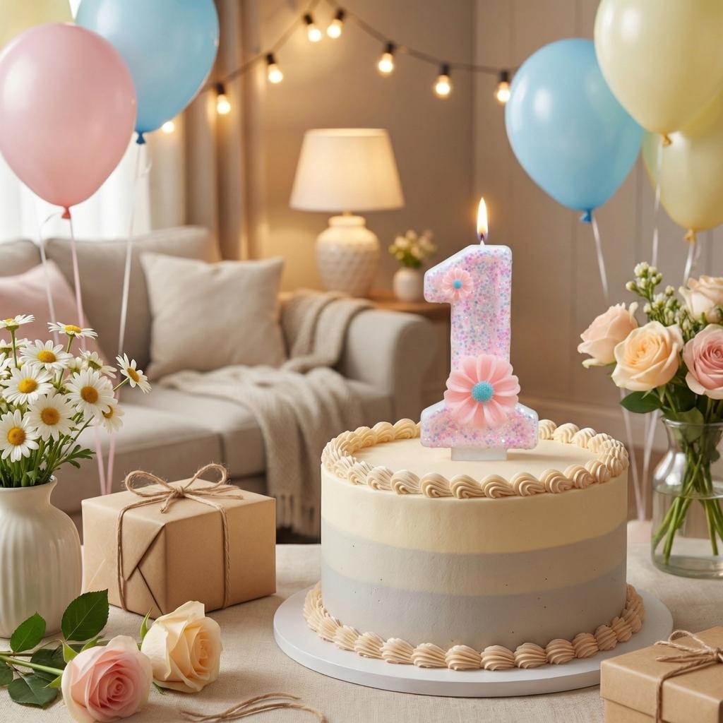 Fashion Cartoon Creative Birthday Candles Party Digital Candles