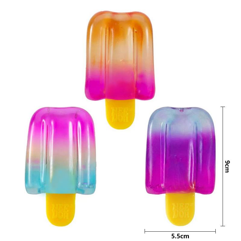 Jellyfish Squishy Fidget Set Rabbit Ice Cream Cone Stress Relief Anti-Anxiety Sensory Squeeze Toys Waterproof Water Play Gift