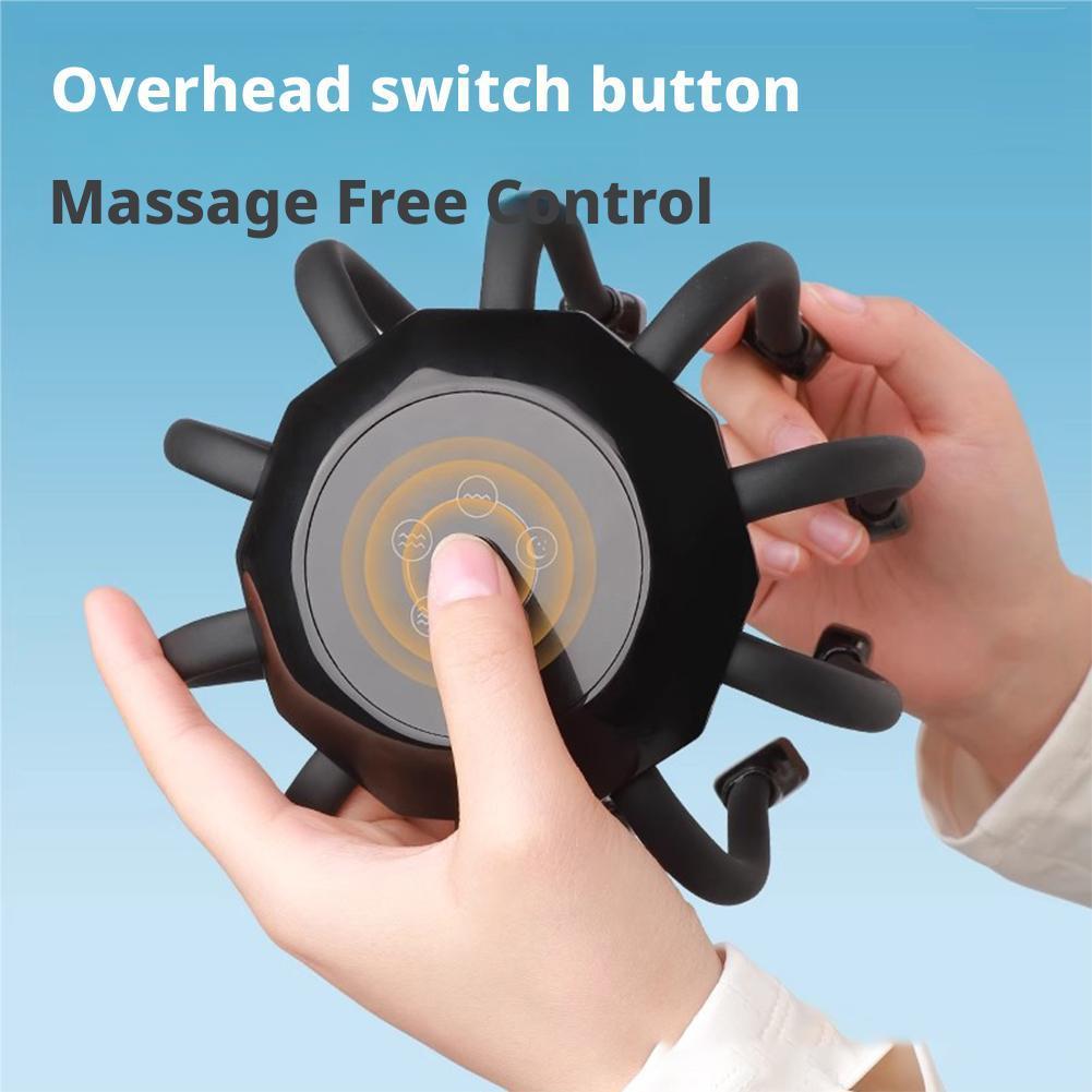 Octopus Claw Head Massager Electric Red Light Therapy Relief Scalp Massage Stimulators Scratcher For Relaxation Stress Migraine