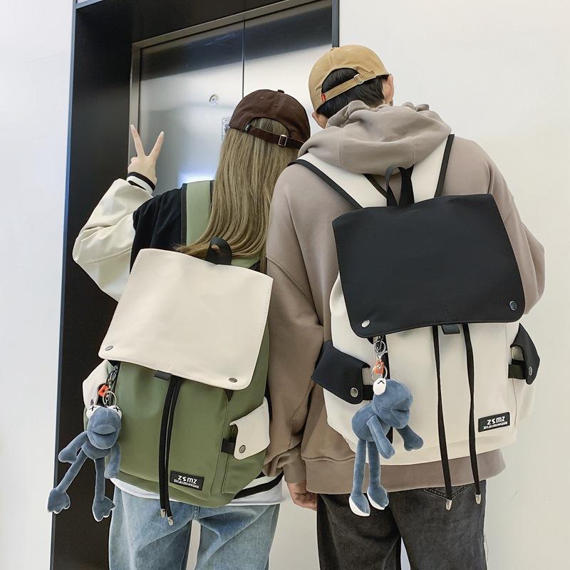 Campus school bag male college students simple and versatile large-capacity travel bag lightweight female high school students computer backpack tide