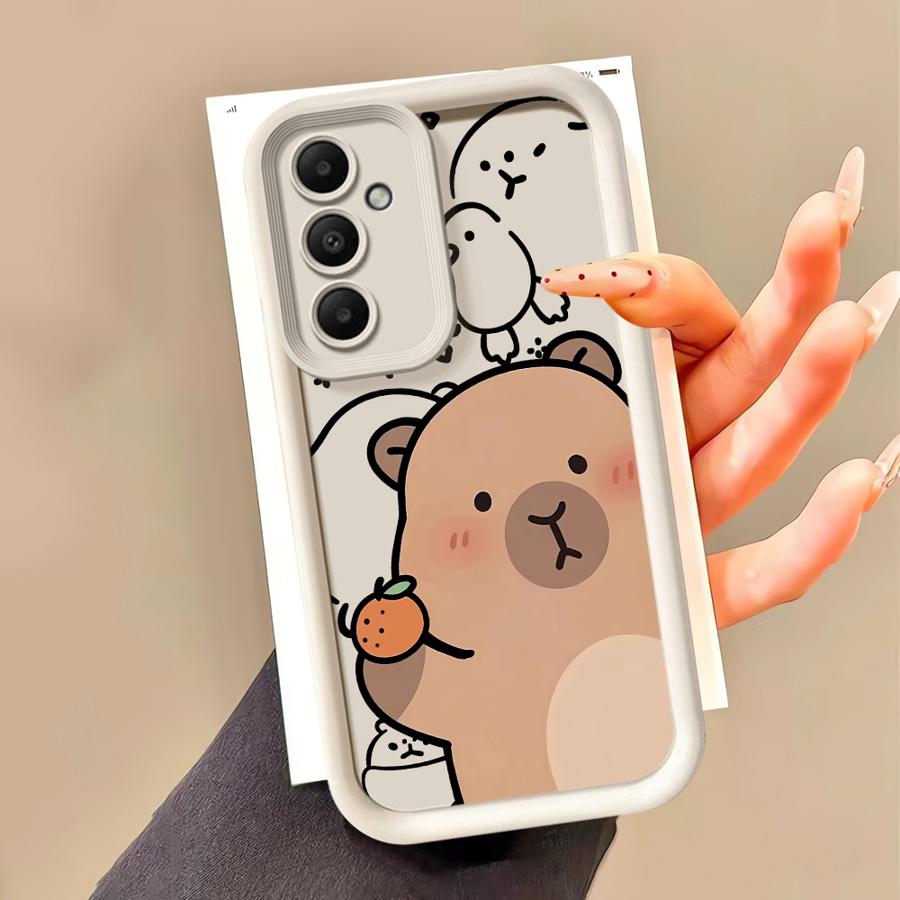 Handyhülle für Samsung Galaxy A26 A22 A33 A32 A34 A24 A13 A56 A14 A23 A12 A36 A16 Weiche Hülle Niedliches Capybara