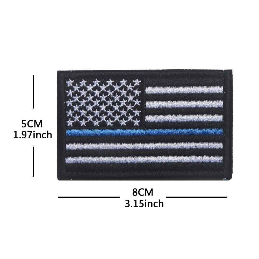 Toppa con Bracciale in Velcro Bandiera Americana - Distintivo Ricamato Star-Spangled Banner