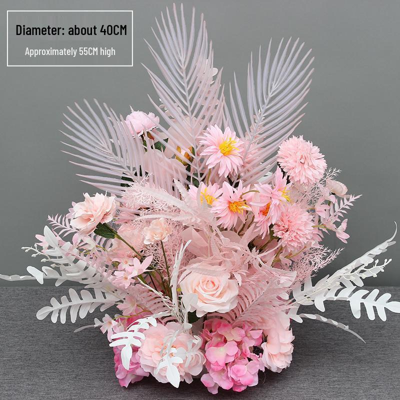 2025 Wedding Floral Decoration: Engagement Banquet Scene, Road/Stage Floral Rows, Arch Flowers, Artificial Background Simulation, Floral Art.