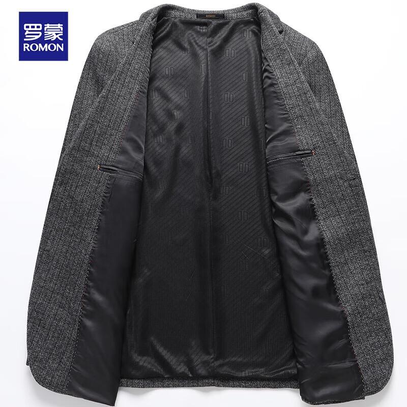 Luomeng Men's Wool Blend Business Casual Blazer