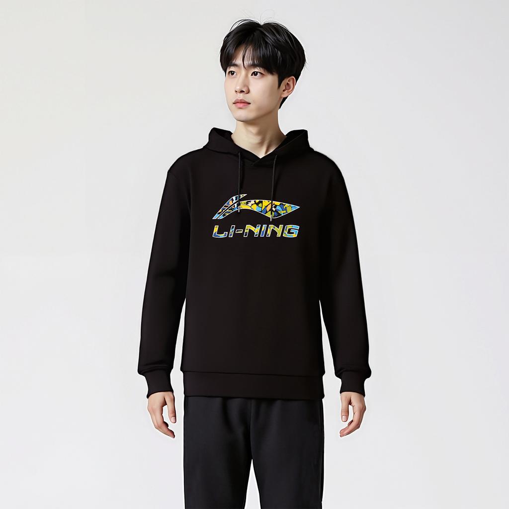 Li-Ning Minimalist Round Neck Pullover Trendy Sports Lifestyle Comfortable Versatile Fashionable Vitality Sweatshirt Men sweatshirt AWDVJ01-2
