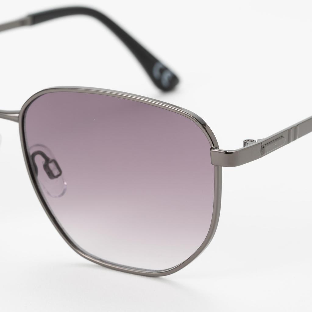 Meigan Nagoya Eyewear Sunglasses for UV Protection Metal Square Wellington Japanese Gradient Men Stylish, (99%), UV400, Frame, Cut, Gold, Style,
