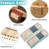 80 Pcs Tampons en Bois pour Lettre, Ensemble de Tampons de Lettres Bois avec Chiffres, Symboles et Tampon Encreur pour DIY Cartes de Vœux/Scrapbooking