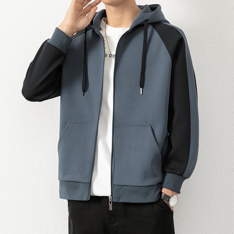 Herren Trendy Kapuzenstrickjacke: Frühling/Herbst 2024 Hong Kong Stil Lockere Jacke für Paare