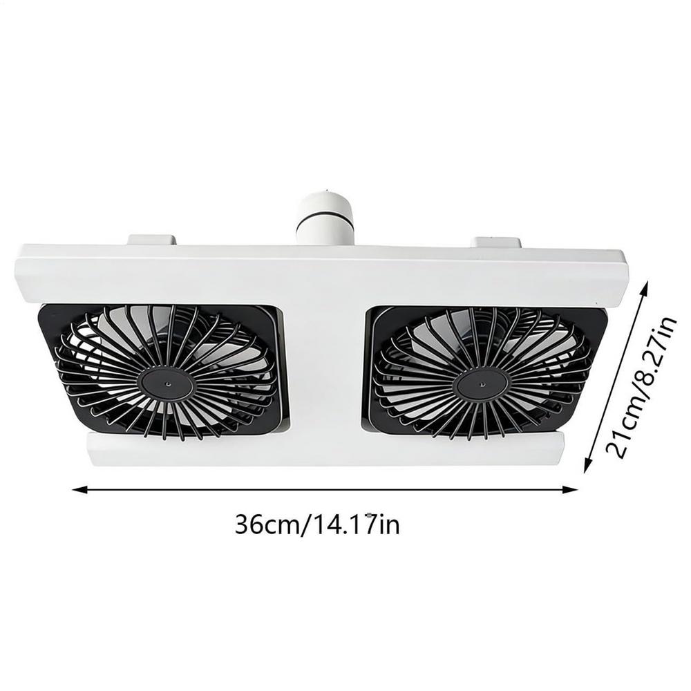 Socket Ceiling Fan Double-Head 3-Speed Dimmable Small Ceiling Fans With Lights Bulb For Bedroom Kitchen Home Office Apartment