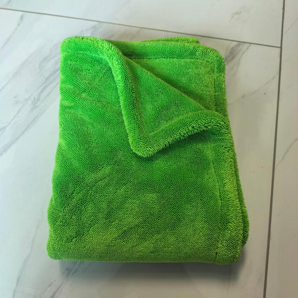 Dual-Layer Absorbent Car Wash Towel - Thick, Double-Sided Pigtail Design