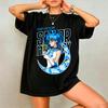 2026new American Retro Cotton Shortsleeved Tshirt With Sailor Moon Print Suitable For Both Unisex And Unisex Casual Street Style