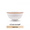 Wutuo Romani Ceramic Rice Bowl Set
