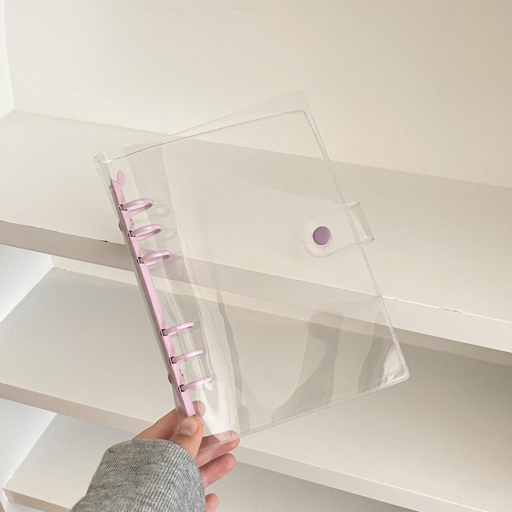 A6 Transparente PVC Hülle Loseblatt Kpop Idol Kartenalbum Aufbewahrungsbuch Ordner Pocards Tagebuch Notizbuch Hülle Schulbedarf Qualität