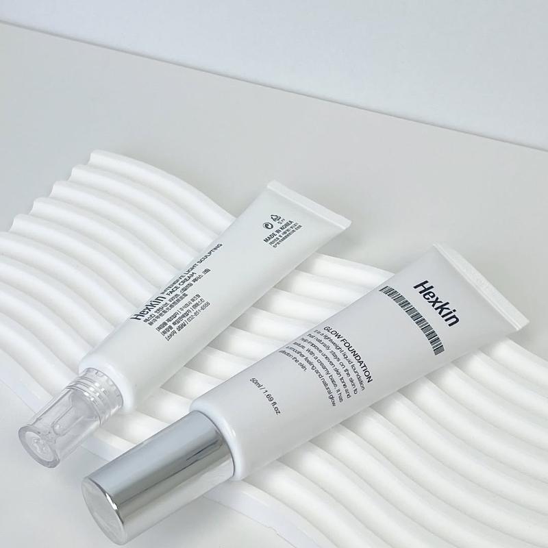 HEXKIN Glow Foundation 50ml 6 i 1(Solskydd + Concealer + Primer + BB-kräm + Blekande & Anti-rynk + Foundation)
