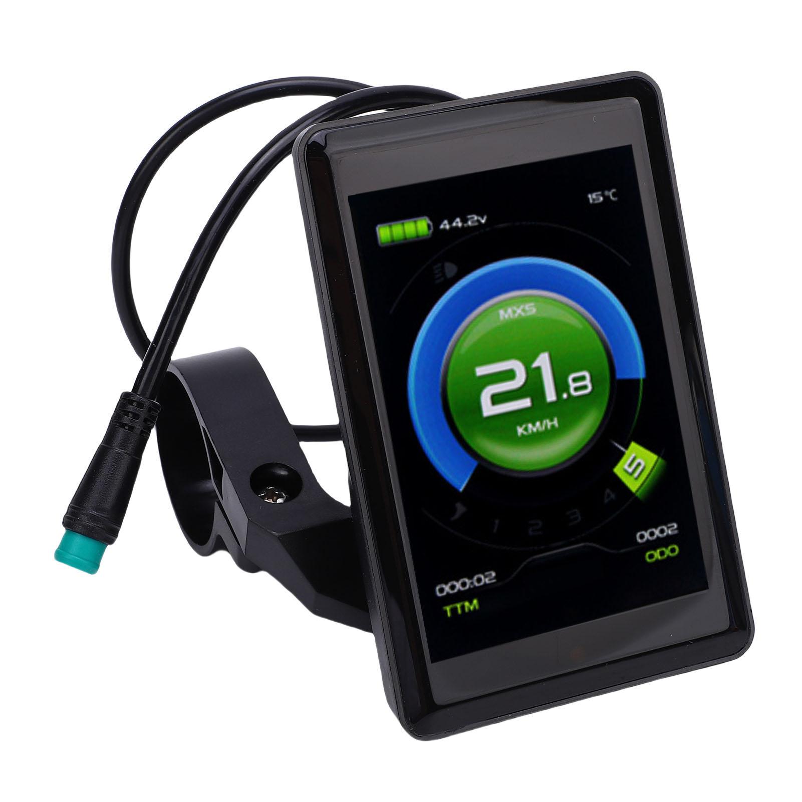 Electric LCD Display Meter Control Panel Screen Mountain Bike Cycling Computer TF-02S with Water Proof Interface