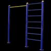 Outdoor Fitness Pull-Up and Rib Bar Combination