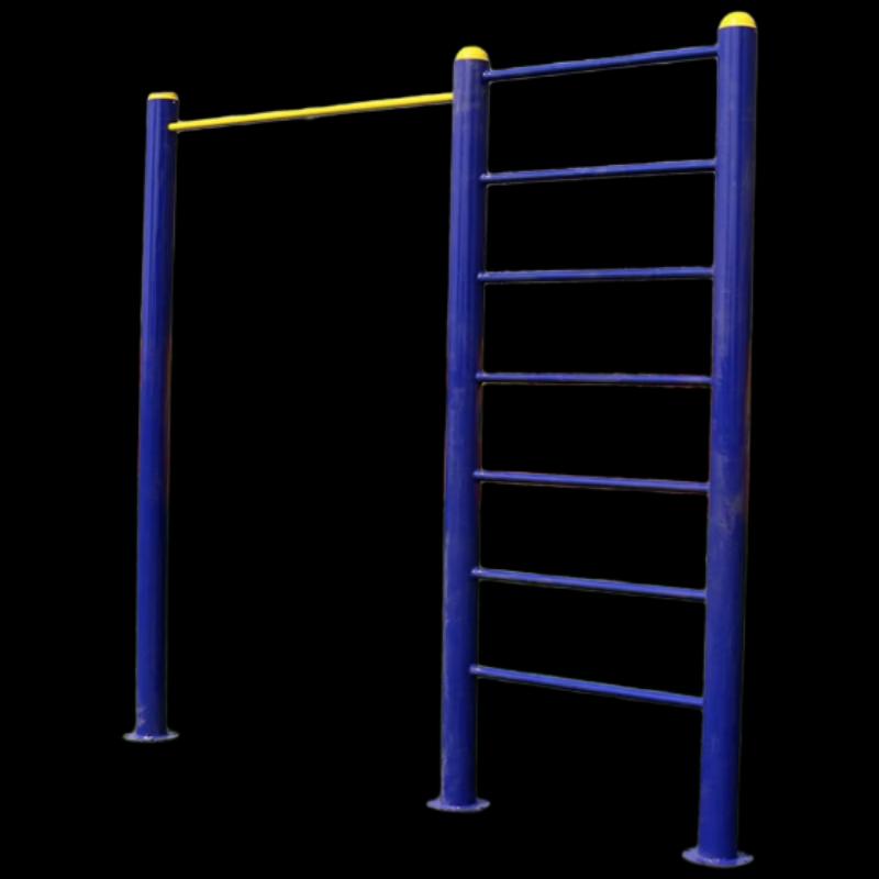 Outdoor Fitness Pull-Up and Rib Bar Combination