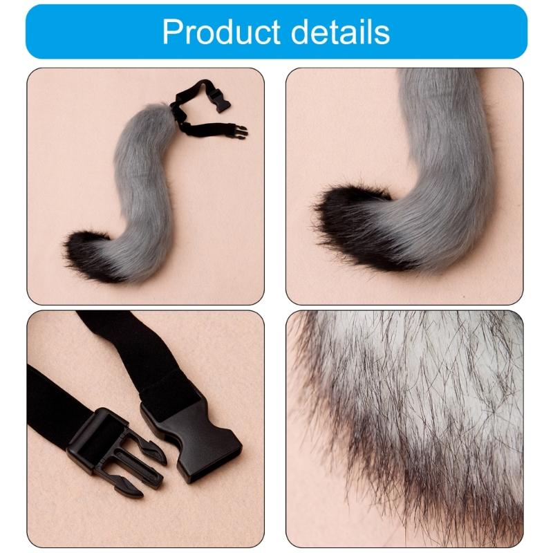 Realistic Faux Foxes Tail Charm Comfortable Faux Foxes Tail Ornament for Adding Styles to Any Ensembles