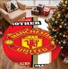 Manchester United F.C Desenli Yuvarlak Halı, İç/Dış Mekan Paspası, Piknik, Oyun Odası, Yatak Odası, Ofis, Oturma Odası, Ev Dekorasyonu Halısı, Doğum Günü Hediyesi