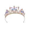Children's Gold Princess Crown Headdress for Birthday and Fashion Shows