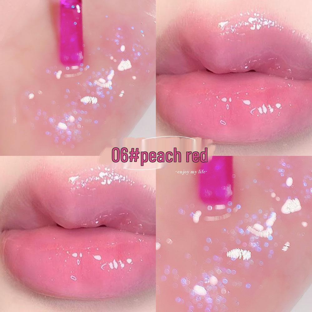 Shimmering Water Glass Lip Gloss: Moisturizing, Rich Shine for Students & Parties