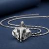 Collana alla moda con testa di elefante