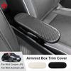 Auto Mittelkonsolen Aufbewahrungsbox Armlehnenverkleidung Aufkleber für Mini Cooper E/SE J01 EV Aceman J05 2024 2025 Innenraumzubehör