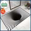 3D Illusion Doormat,Polyester Mat,Machine Washable,Durable with PVC Backing, for Entryway,Bedroom, Kitchen, Christmas, Halloween