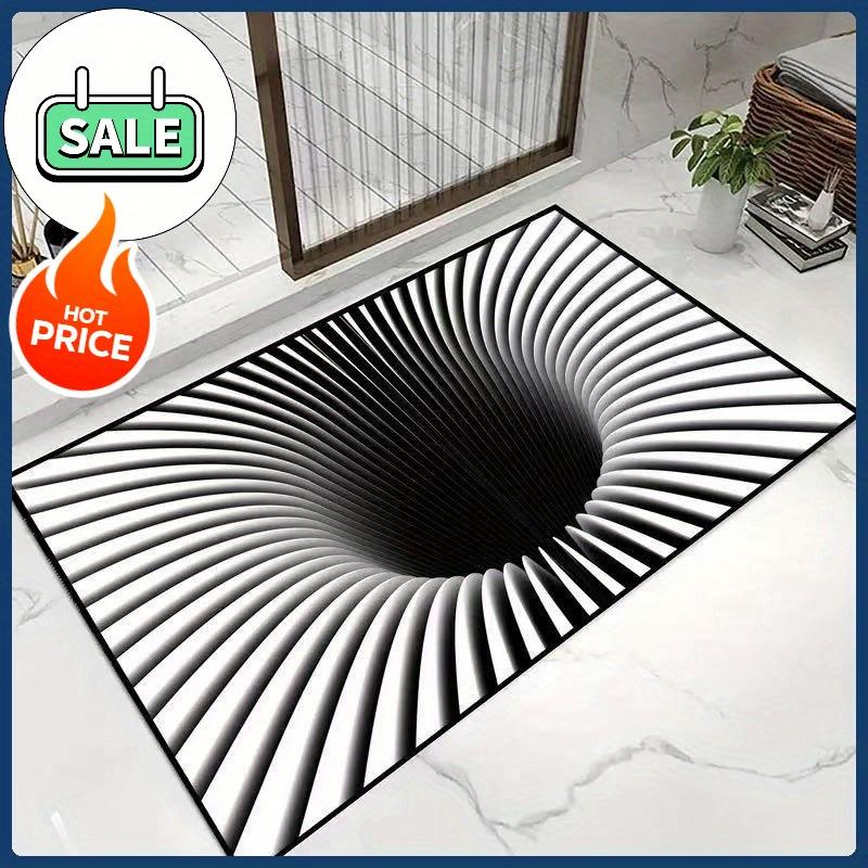 3D Illusion Doormat,Polyester Mat,Machine Washable,Durable with PVC Backing, for Entryway,Bedroom, Kitchen, Christmas, Halloween