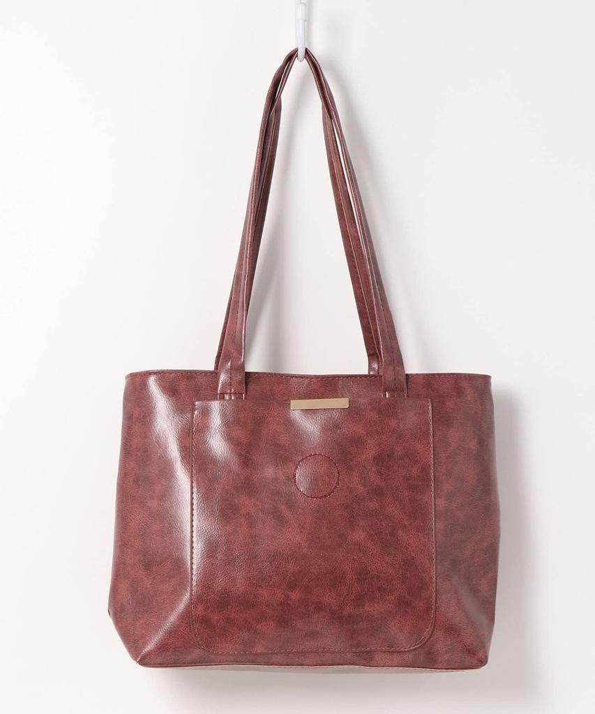 Tote Bag with Zipper for Synthetic for Basic Business Shoulder for Shoulder Synthetic Sophisticated Basic Bag [Aimoha] Women, Leather, Office,