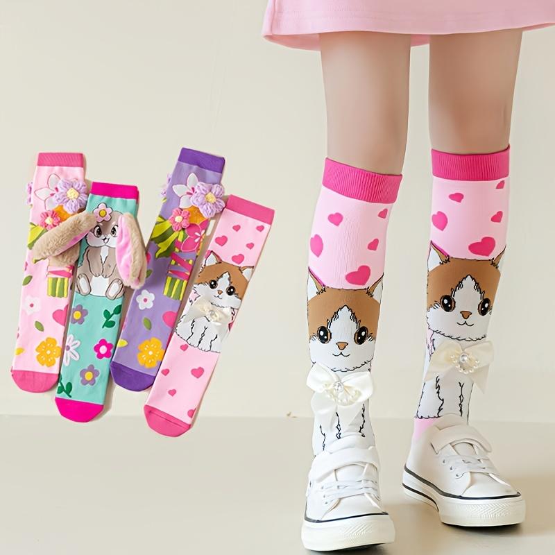 1 Pair of Children's Cute Cartoon Accessory Thigh-high Stockings Princess-style Fashion Dance Stockings for Girls
