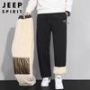 JEEP SPIRIT Herren Fleecegefütterte Straight Leg Freizeithose