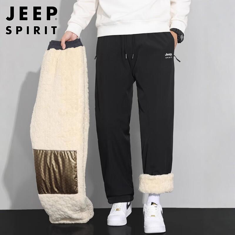 JEEP SPIRIT Men's Fleece Lined Straight Leg Casual Pants