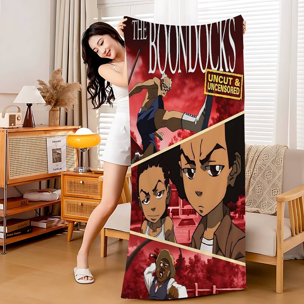 Animation T-The B-Boondocks Microfiber Beach Towel Absorbent Quick dry Soft Yoga Swimming Resort Mountain Climbing Towel