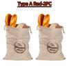 3 Styles Linen Bread Bags Reusable Drawstring Bag Homemade Artisan Bread Storage Food Bags Various Sets Bread Bags for Baguette